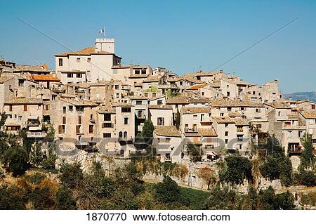 Saint Paul De Vence, Provence, France; Houses On A Hill View Large Photo Image Stock Image - Saint Paul De Vence, Provence, France; Houses On A Hill. Fotosearch