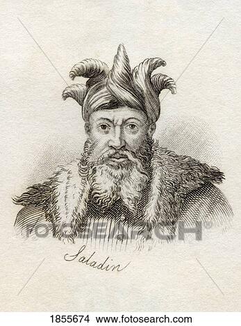 Salah Ad Din Yusuf Ibn Ayyub Saladin 1137 – 1193Ad Sultan Of Egypt And Syria Muslim Political And Military Leader From The Book Crabbs Historical Dictionary Published 1825 View Large Photo Image Picture - Salah Ad Din Yusuf Ibn Ayyub Saladin 1137 – 1193Ad Sultan Of Egypt And Syria Muslim Political And Military Leader From The Book Crabbs Historical Dictionary Published 1825. Fotosearch
