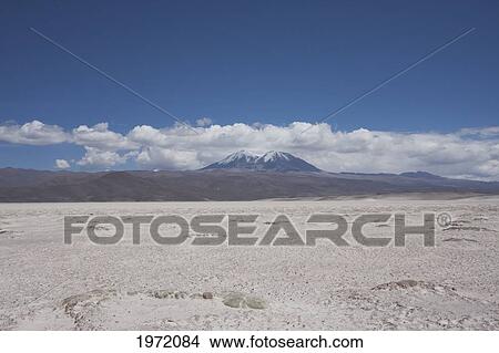 Salar De Carcote (Salar De San Mart? n) Salt Pan & Cerro Canapa, Antofagasta Region, Chile View Large Photo Image Picture - Salar De Carcote (Salar De San Mart? n) Salt Pan & Cerro Canapa, Antofagasta Region, Chile. Fotosearch