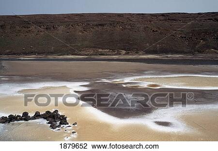 Stock Image - Salt Flats On Sal Island. Fotosearch