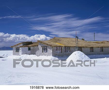 Stock Photo - Salt Hotel Made Of Pure Salt Bricks. Fotosearch
