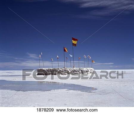 Salt Hotel On Uyuni Salt Flat View Large Photo Image Stock Photo - Salt Hotel On Uyuni Salt Flat. Fotosearch