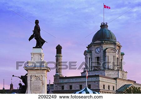 Samuel De Champlain Statue On Terrasse Dufferin; Quebec City Quebec Canada View Large Photo Image Stock Photo - Samuel De Champlain Statue On Terrasse Dufferin; Quebec City Quebec Canada. Fotosearch