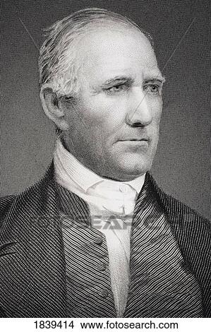 Picture - Samuel Houston 1793-1863 American Statesman Politician And Soldier Engraving From A 19Th Century Print. Fotosearch
