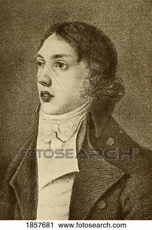 Stock Image - Samuel Taylor Coleridge, 1772-1834. English Poet, Critic And Philosopher. From The Book The Masterpiece Library Of Short Stories, English, Volume 7. Fotosearch
