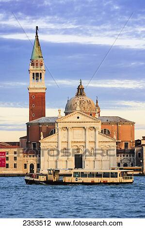 Stock Image - San Giorgio Maggiore Church; Venice, Italy. Fotosearch