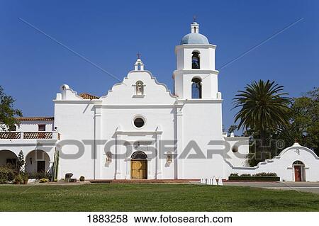 Stock Photo - San Luis Rey Mission Church; Oceanside, California, United States Of America. Fotosearch
