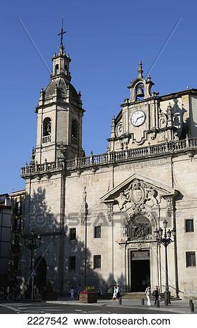 Stock Image - San Nicolas Church in the Casco Viejo district of Bilbao, Basque Country, Northern Spain, Europe, EU. Fotosearch