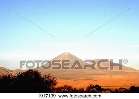 Stock Photo - San Pedro De Atacama Volcano. Fotosearch