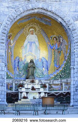 Stock Photograph - Sanctuary Of Our Lady Of Lourdes; Lourdes Hautes-Pyrenees France. Fotosearch