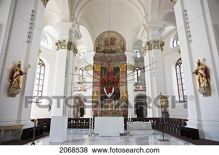 Sanctuary Of The Jesuit Church; Heidelberg Baden-Wurttemberg Germany View Large Photo Image Stock Photo - Sanctuary Of The Jesuit Church; Heidelberg Baden-Wurttemberg Germany. Fotosearch