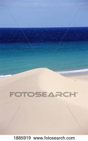 Stock Photo - Sand Dunes On The Beach, Canary Islands. Fotosearch
