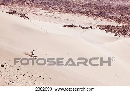 Stock Photo - Sandy and arid landscape of the Atacama desert in Northern Chile; Chile. Fotosearch