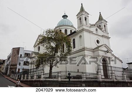 Stock Photo - Santa Barbara Church, Quito, Pichincha, Ecuador. Fotosearch