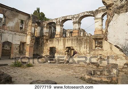 Stock Photo - Santa Clara Church And Convent, Antigua Guatemala, Sacatep. Fotosearch