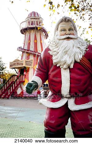 Santa Claus And Fun Fair In Hyde Park, Winter Wonderland, London, Uk View Large Photo Image Stock Image - Santa Claus And Fun Fair In Hyde Park, Winter Wonderland, London, Uk. Fotosearch