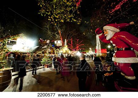 Santa Claus And Visitors From Winter Wonderland In Hyde Park, London, Uk View Large Photo Image Stock Photo - Santa Claus And Visitors From Winter Wonderland In Hyde Park, London, Uk. Fotosearch