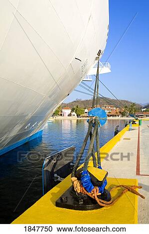 Santa Cruz Port, Huatulco, Oaxaca State, Mexico; Cruise Ship Moored By Dock View Large Photo Image Stock Image - Santa Cruz Port, Huatulco, Oaxaca State, Mexico; Cruise Ship Moored By Dock. Fotosearch