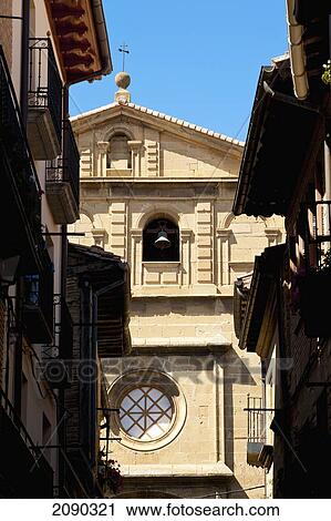 Stock Image - Santa Maria De Los Reyes Church In Laguardia, Basque Country, Spain. Fotosearch