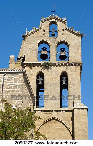 Stock Photo - Santa Maria De Los Reyes Church In Laguardia, Basque Country, Spain. Fotosearch