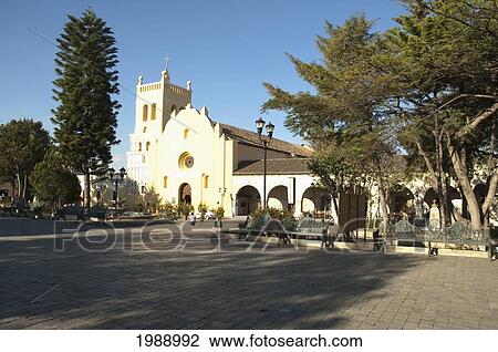 Stock Image - Santo Domingo Church, Comitan, Chiapas, Mexico. Fotosearch