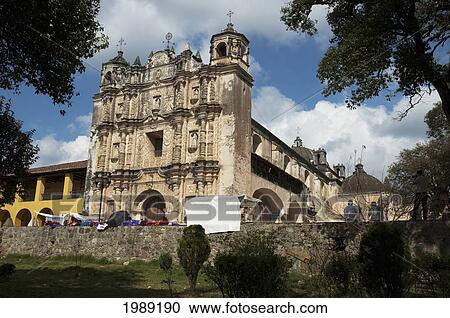 Stock Image - Santo Domingo Church, San Cristobal De Las Casas, Chiapas, Mexico. Fotosearch