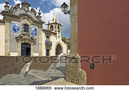 Sao Joao De Pesqueira Village Church And Neighboring Building View Large Photo Image Stock Photography - Sao Joao De Pesqueira Village Church And Neighboring Building. Fotosearch