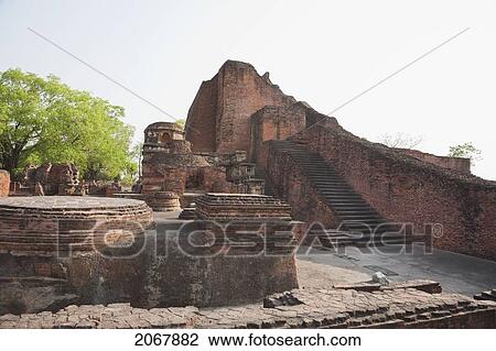 Sariputra Stupa (Temple Site No. 3), Nalanda Mahavihara, Bihar, India View Large Photo Image Stock Image - Sariputra Stupa (Temple Site No. 3), Nalanda Mahavihara, Bihar, India. Fotosearch