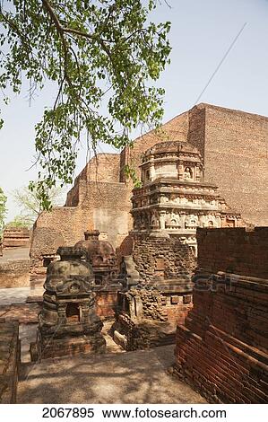 Sariputra Stupa (Temple Site No. 3), Nalanda Mahavihara, Bihar, India View Large Photo Image Stock Photography - Sariputra Stupa (Temple Site No. 3), Nalanda Mahavihara, Bihar, India. Fotosearch