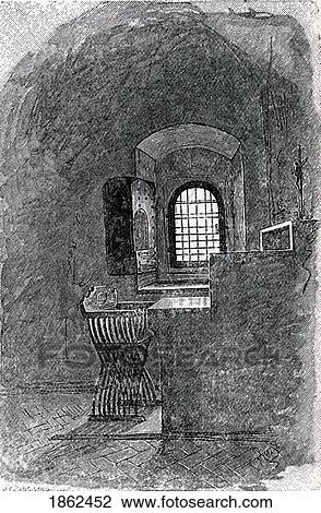 Stock Image - Savonarola's Empty Cell At St. Mark's Girolamo Savonarola Aka Jerome Savonarola Or Hieronymus Savonarola 1452 ÃƒÆ’Ã‚Â» 1498. Italian Dominican Priest Illustration From The Book Life And Times Of Girolamo Savonarola Published 1909. Fotosearch