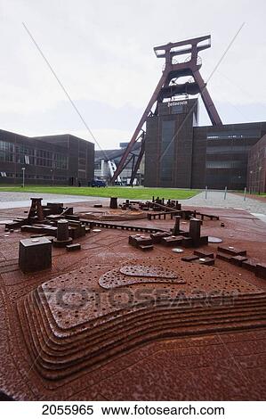 Scale Model Of The Complex In The Forecourt And Shaft 12 In The Zollverein Coal Mine Industrial Complex, Essen, North Rhine-Westphalia, Germany View Large Photo Image Stock Photography - Scale Model Of The Complex In The Forecourt And Shaft 12 In The Zollverein Coal Mine Industrial Complex, Essen, North Rhine-Westphalia, Germany. Fotosearch