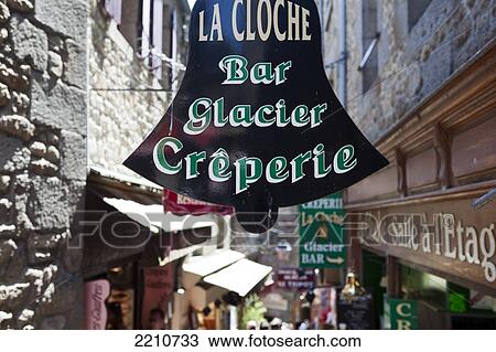 Stock Image - Scenes within the commune of Mont Saint Michel, Normandy, France. Fotosearch