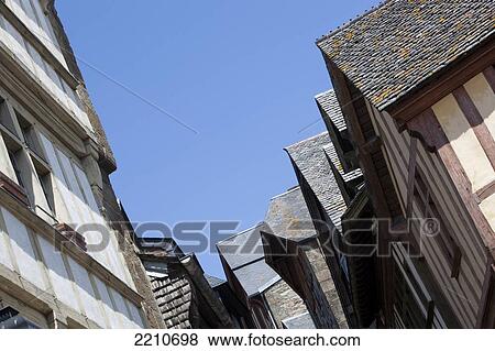 Scenes within the commune of Mont Saint Michel, Normandy, France View Large Photo Image Stock Photo - Scenes within the commune of Mont Saint Michel, Normandy, France. Fotosearch