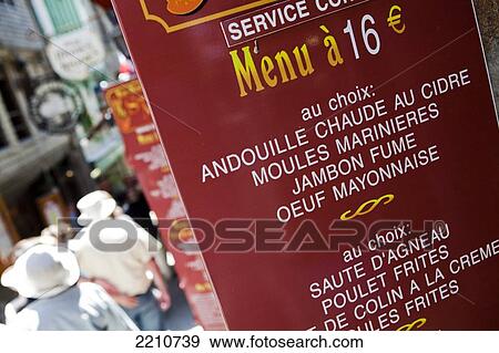Stock Photo - Scenes within the commune of Mont Saint Michel, Normandy, France. Fotosearch