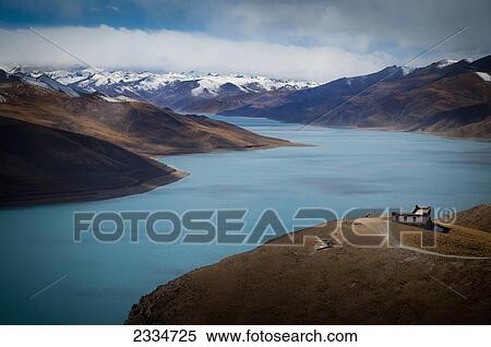 Scenic Landscape; Tibet View Large Photo Image Stock Photography - Scenic Landscape; Tibet. Fotosearch