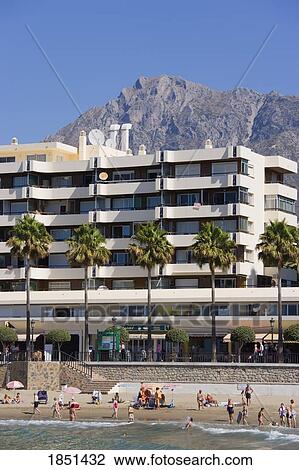 Scenic Shot Of A Hotel On A Beach View Large Photo Image Stock Image - Scenic Shot Of A Hotel On A Beach. Fotosearch