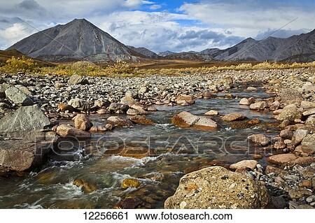 Scenic view of a creek in the Gates of the Arctic National Park and Preserve, Arctic Alaska, Autumn View Large Photo Image Stock Image - Scenic view of a creek in the Gates of the Arctic National Park and Preserve, Arctic Alaska, Autumn. Fotosearch