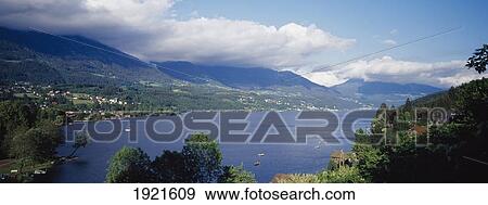 Stock Photo - Scenic With Lake And Mountains. Fotosearch