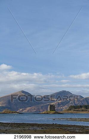 Stock Photo - Scotland, Argyll, Castle Stalker; Portnacroish. Fotosearch