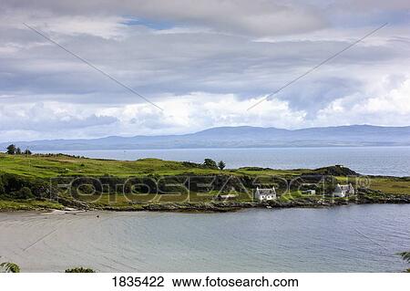Stock Image - Scotland; Coastal Dwellings. Fotosearch