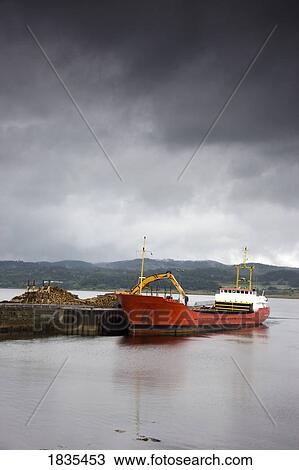 Scotland; Loading Freighter View Large Photo Image Stock Image - Scotland; Loading Freighter. Fotosearch