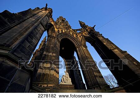 Scott Monument, Princes Street; Edinburgh, Scotland View Large Photo Image Stock Image - Scott Monument, Princes Street; Edinburgh, Scotland. Fotosearch