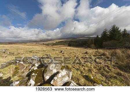 Stock Image - Scottish Landscape; Dumfries, Scotland. Fotosearch