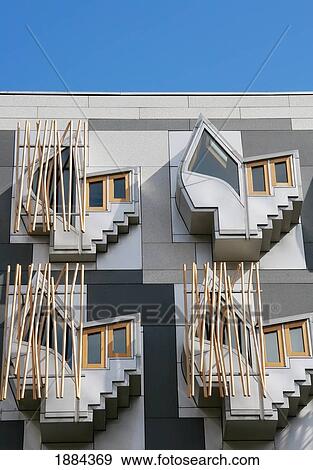 Scottish Parliament Building, Close Up View Large Photo Image Stock Photo - Scottish Parliament Building, Close Up. Fotosearch