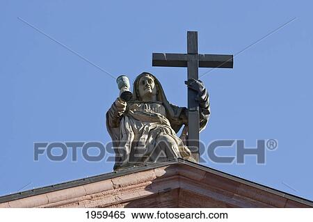 Sculpture Atop The Jesuit Church In Heidelberg, Germany View Large Photo Image Stock Photography - Sculpture Atop The Jesuit Church In Heidelberg, Germany. Fotosearch