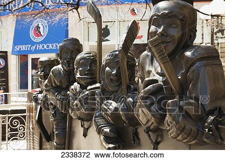 Sculpture Of Kids In Hockey Equipment; Toronto, Ontario, Canada View Large Photo Image Stock Image - Sculpture Of Kids In Hockey Equipment; Toronto, Ontario, Canada. Fotosearch