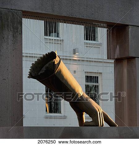 Stock Image - Sculpture Of The Hand Of King Christian Iv; Oslo Norway. Fotosearch