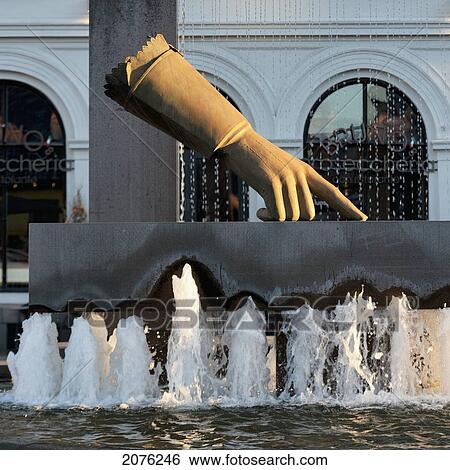 Stock Photograph - Sculpture Of The Hand Of King Christian Iv; Oslo Norway. Fotosearch