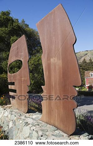 Sculpture of the shape of a human face; California, United States of America View Large Photo Image Stock Image - Sculpture of the shape of a human face; California, United States of America. Fotosearch