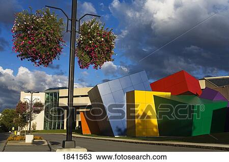 Stock Image - Sculpture Outside Strong National Museum Of Play; Rochester, New York, Usa. Fotosearch